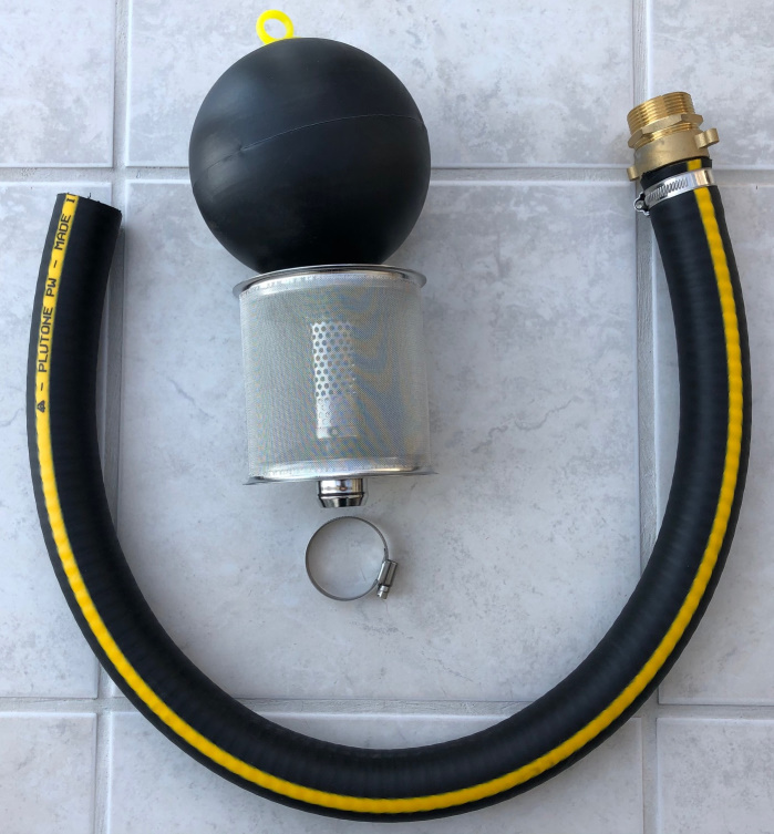 WISY Floating Suction Filter - SAFF with 1¼" natural-rubber hose