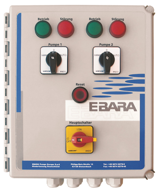 EBARA ECONTROL COMFORT 230/II - 6.3 - 10.0 A | Pump Control Panel for 2 Pumps