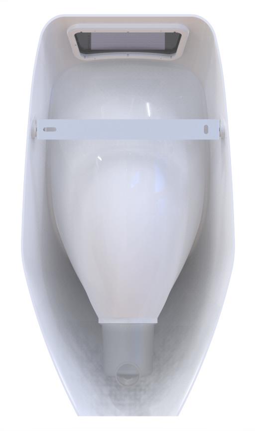 URIMAT ecoplus waterless urinal | back view